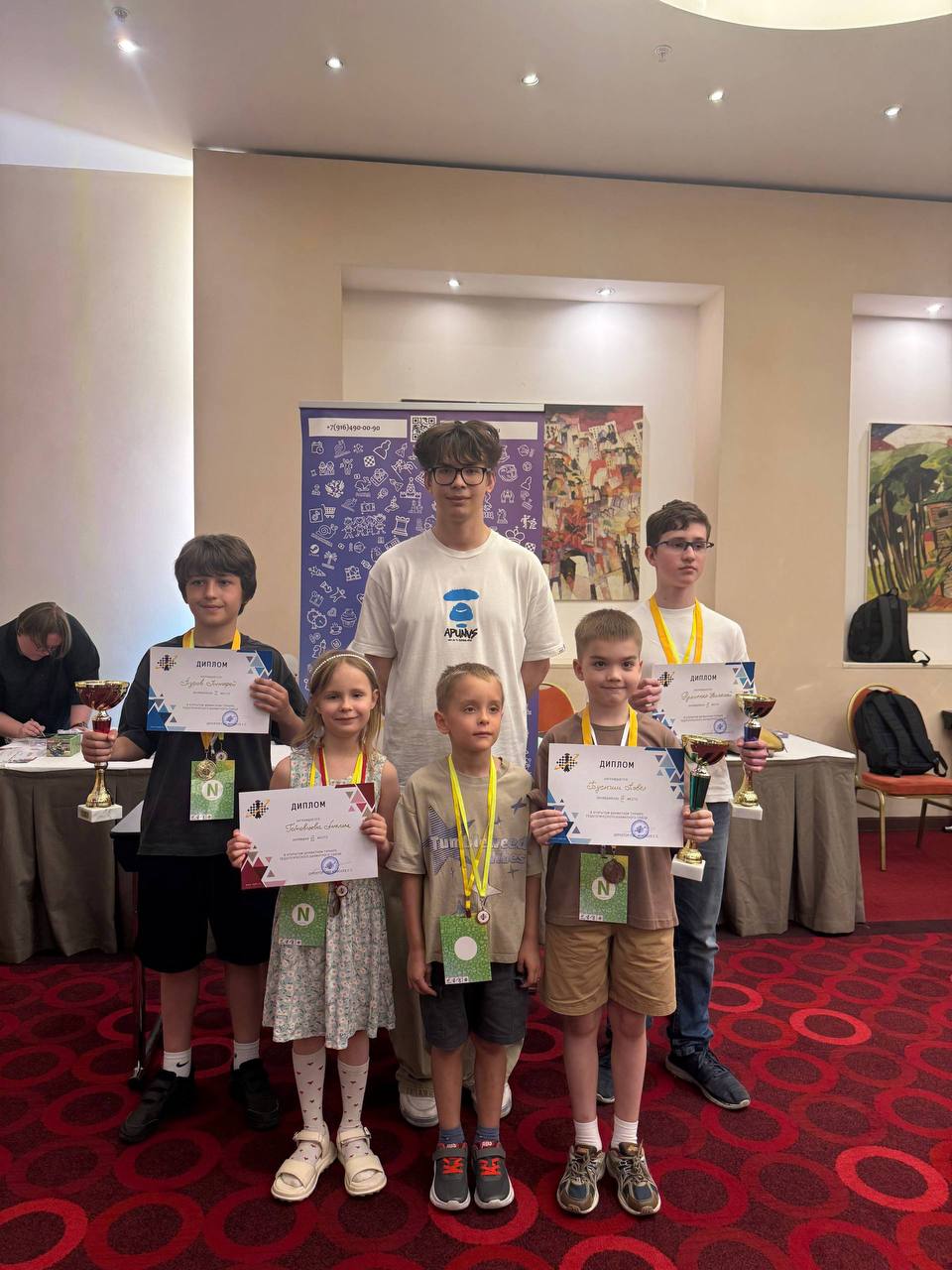Ученики ChessHome на шахматном турнире